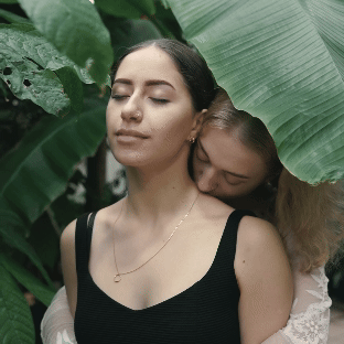 Cute Romantic Hug GIF for Couples